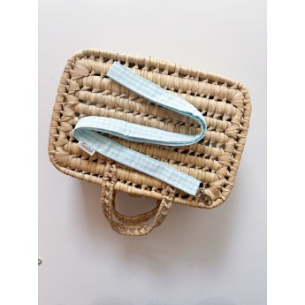 Cuelgamovil Vichy aguamarina