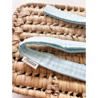 Cuelgamovil Vichy aguamarina 2