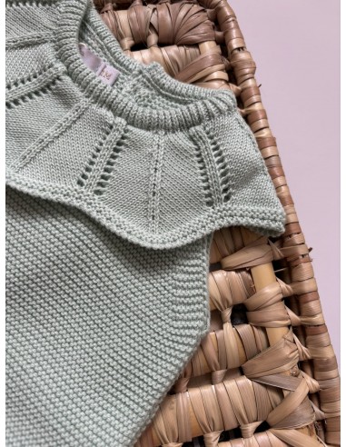 Pelele punto cuello Volante mint