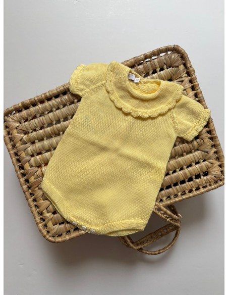 Pelele Punto  Manga corta Limonada