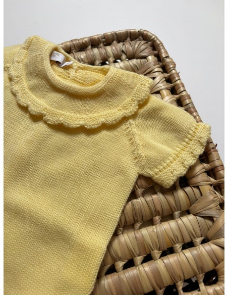 Pelele Punto  Manga corta Limonada