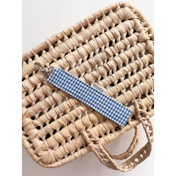 Hand Strap vichy blue