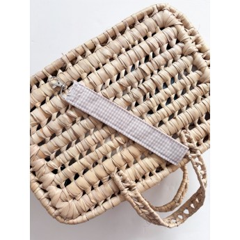 Hand Strap Vichy beige