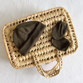 Gorrito + Manoplas Kaki