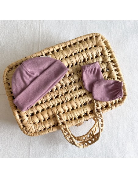 Gorro + manoplas Mauve